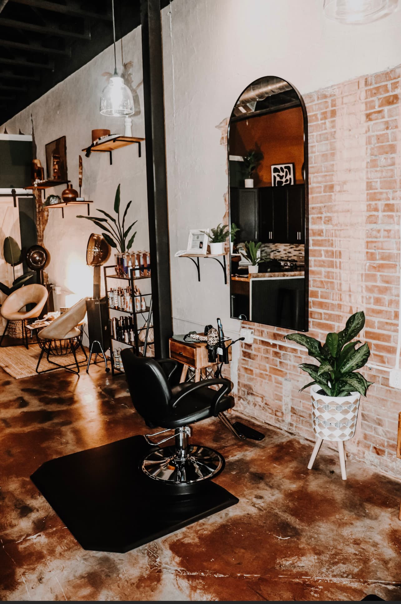 Salon detail and decor at Beautimous Me in Bryan, Texas